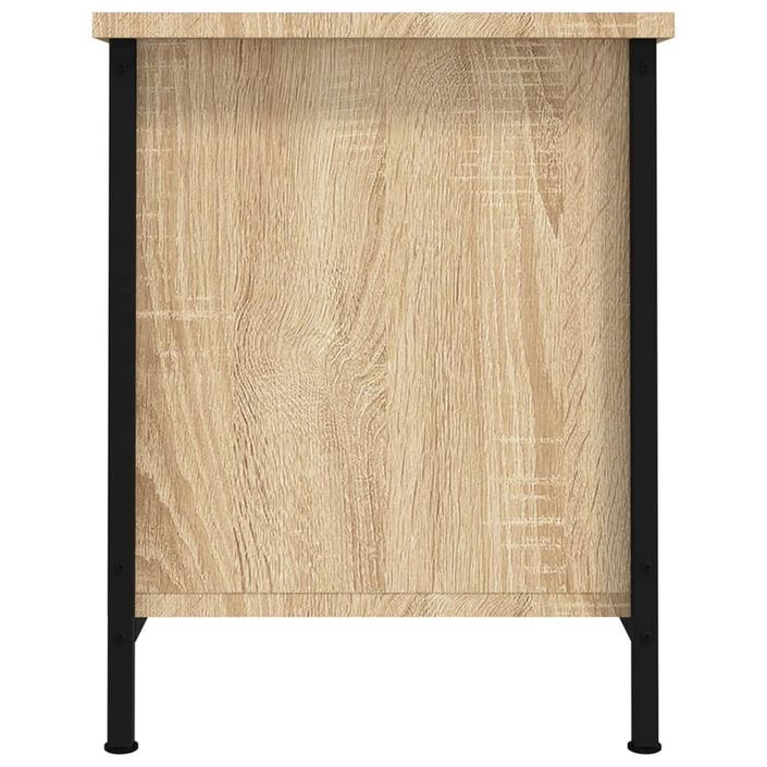 Meuble TV avec portes chêne sonoma 60x35x45cm bois d'ingénierie - Photo n°7