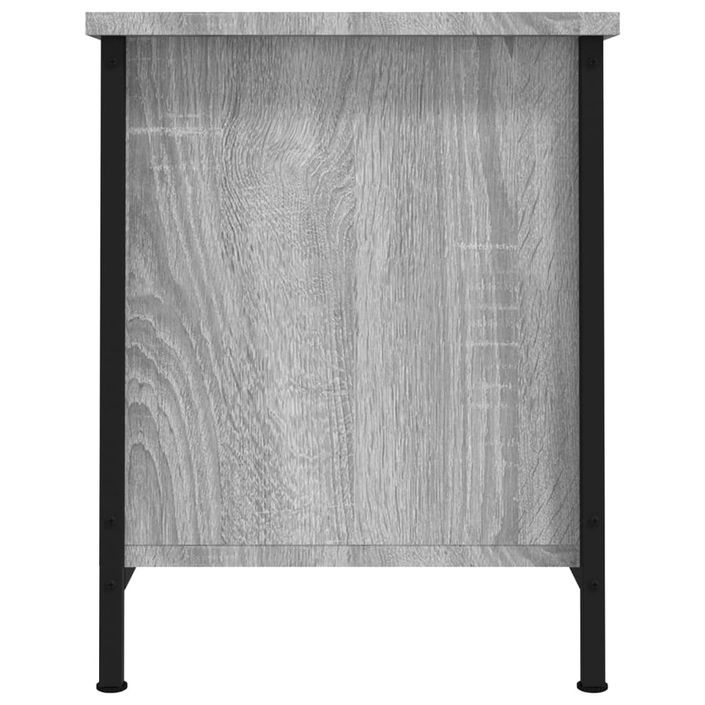 Meuble TV avec portes sonoma gris 60x35x45 cm bois d'ingénierie - Photo n°7