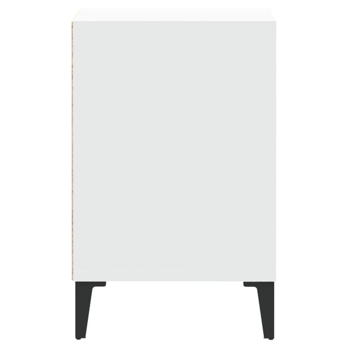 Meuble TV Blanc 100x35x55 cm Bois d'ingénierie - Photo n°7