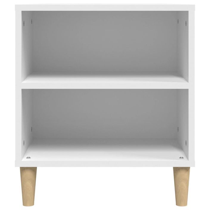 Meuble TV Blanc 102x44,5x50 cm Bois d'ingénierie - Photo n°8