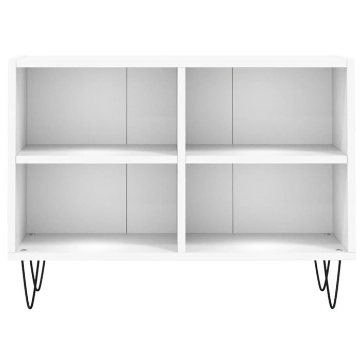 Meuble TV blanc 69,5 x 30 x 50 cm bois d'ingénierie - Photo n°4