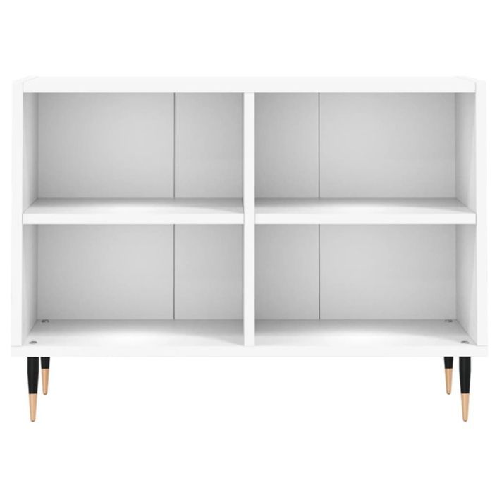 Meuble TV blanc 69,5 x 30 x 50 cm bois d'ingénierie - Photo n°4