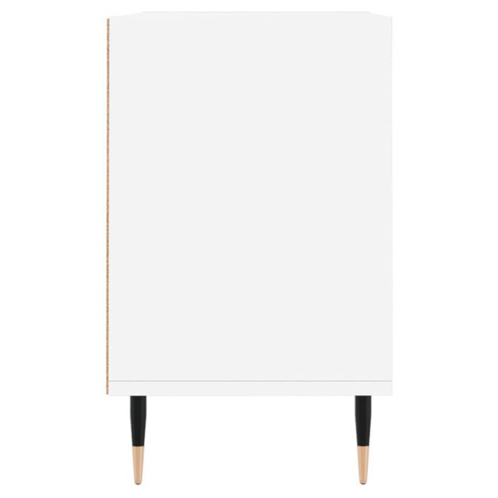 Meuble TV blanc 69,5 x 30 x 50 cm bois d'ingénierie - Photo n°5