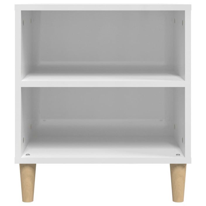 Meuble TV Blanc brillant 102x44,5x50 cm Bois d'ingénierie - Photo n°8