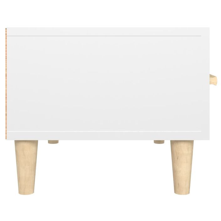 Meuble TV Blanc brillant 150x34,5x30 cm Bois d'ingénierie - Photo n°8