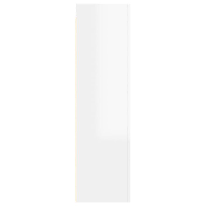 Meuble TV Blanc brillant 30,5x30x110 cm - Photo n°9