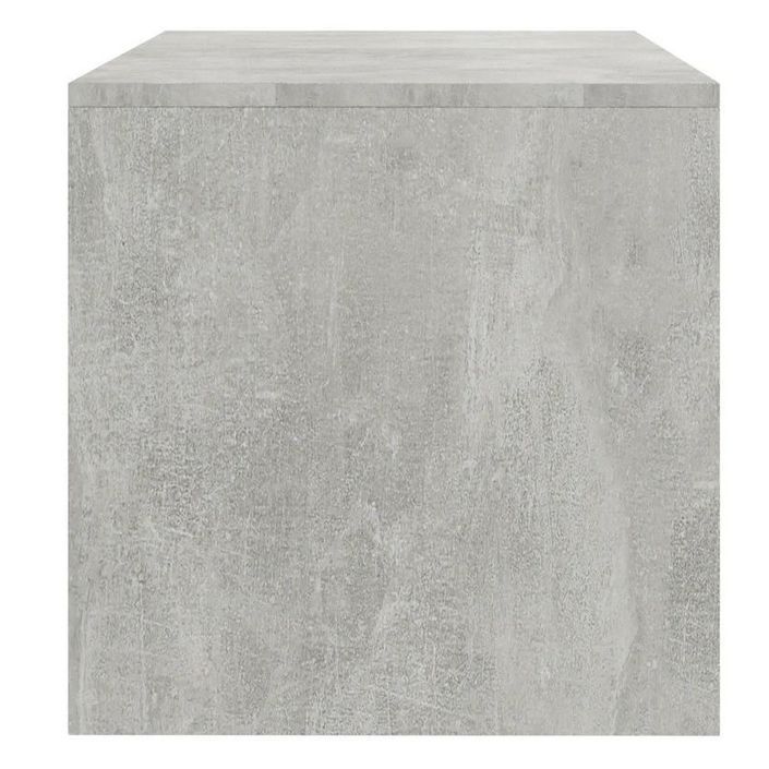 Meuble TV bois gris effet béton Thela 100 cm - Photo n°3