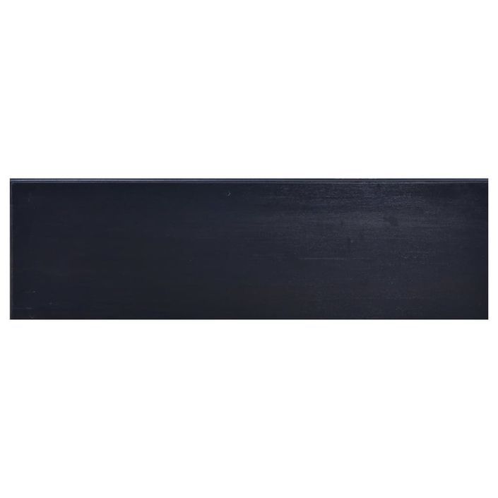 Meuble TV Café noir clair 100x30x45 cm Bois d'acajou massif - Photo n°7