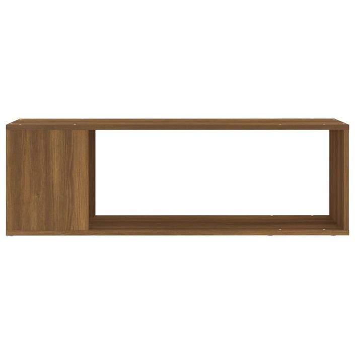 Meuble TV Chêne marron 100x24x32 cm Bois d'ingénierie - Photo n°5