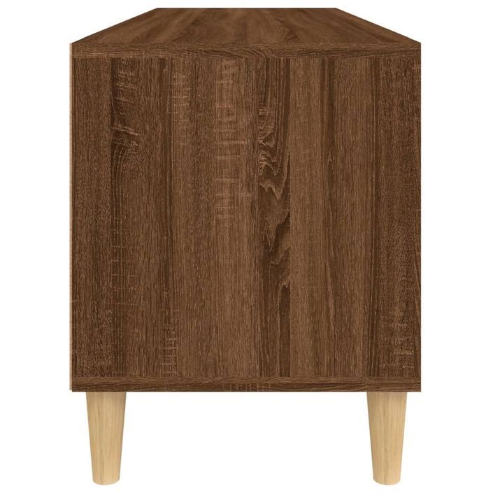 Meuble TV chêne marron 100x34,5x44,5 cm bois d'ingénierie - Photo n°7