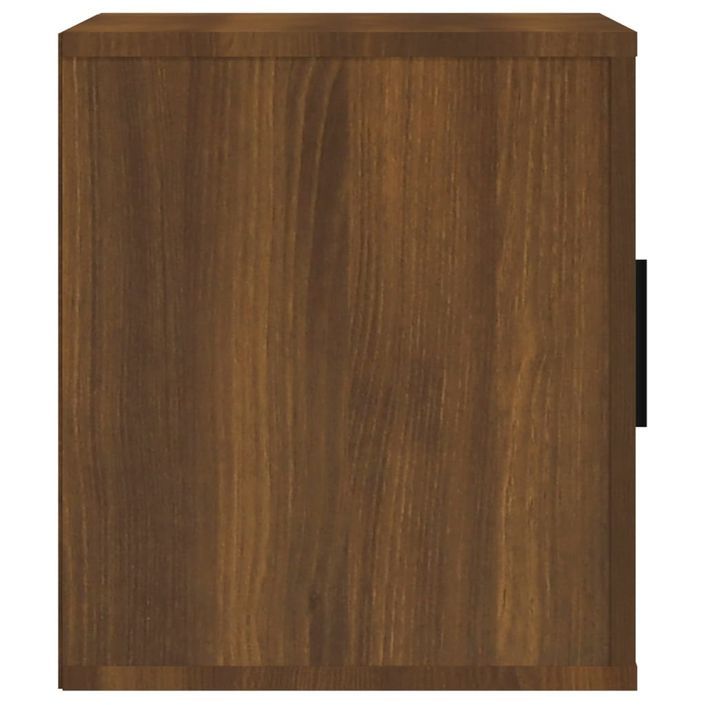 Meuble TV Chêne marron 100x35x40 cm Bois d'ingénierie - Photo n°6