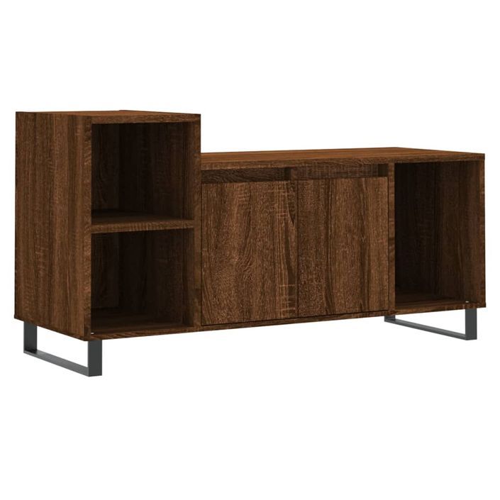 Meuble TV Chêne marron 100x35x55 cm Bois d'ingénierie - Photo n°1