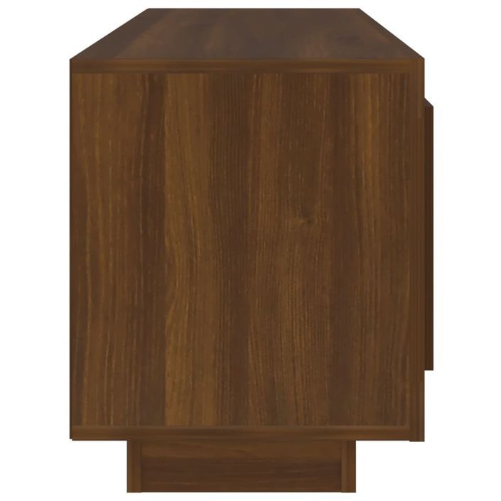 Meuble TV chêne marron 102x35x45 cm bois d'ingénierie - Photo n°6