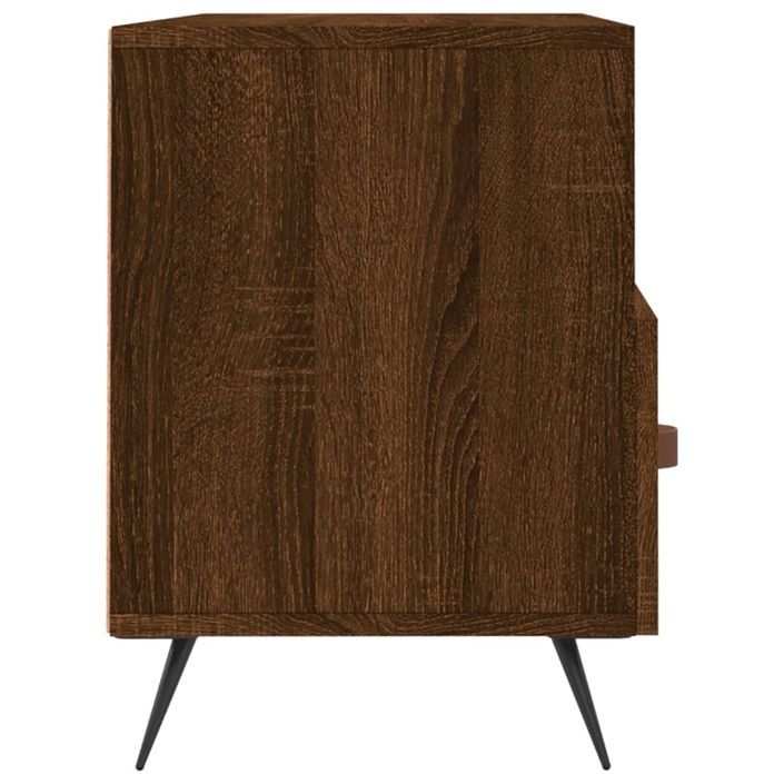 Meuble TV chêne marron 102x36x50 cm bois d'ingénierie - Photo n°7