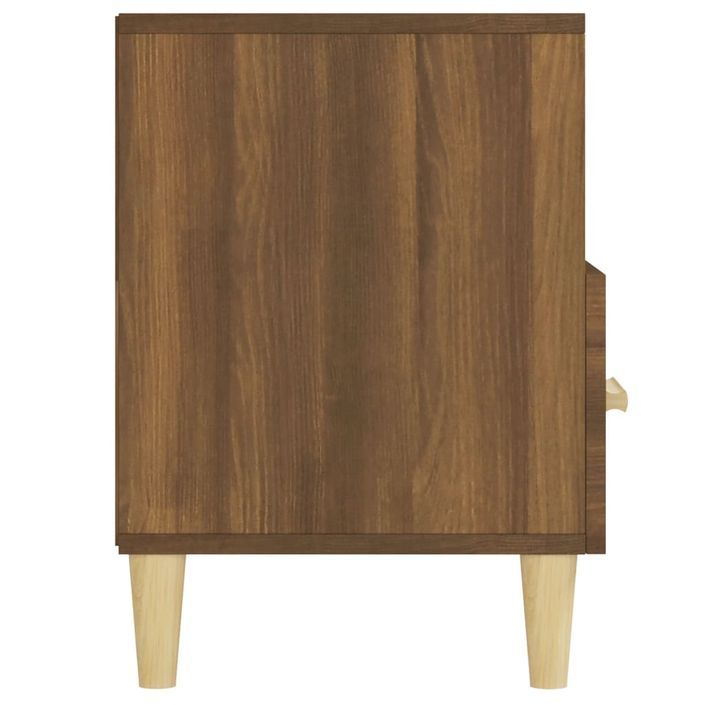 Meuble TV Chêne marron 102x36x50 cm Bois d'ingénierie - Photo n°8