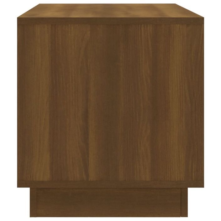 Meuble TV Chêne marron 102x41x44 cm Bois d'ingénierie - Photo n°6