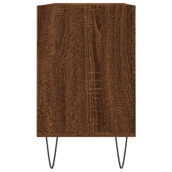 Meuble TV chêne marron 103,5x30x50 cm bois d'ingénierie - Photo n°5