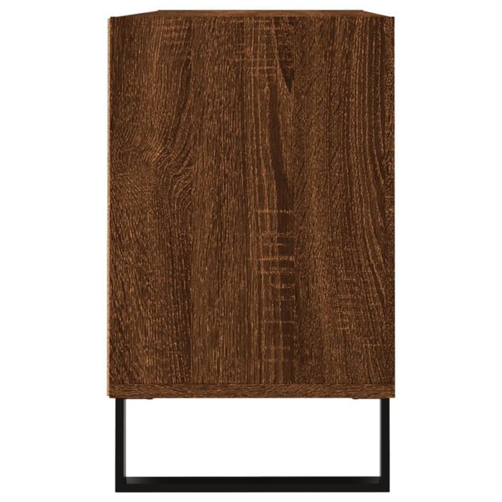 Meuble TV chêne marron 103,5x30x50 cm bois d'ingénierie - Photo n°5