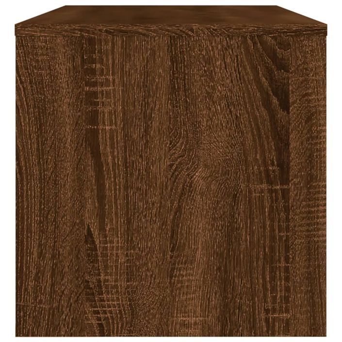 Meuble TV chêne marron 120x34x37 cm bois d'ingénierie - Photo n°5