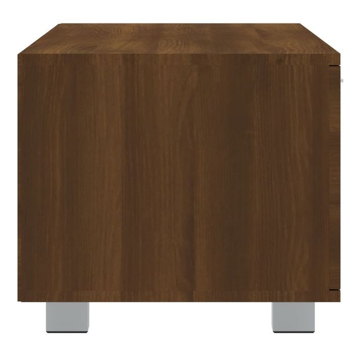 Meuble TV Chêne marron 140x40,5x35 cm Bois d'ingénierie - Photo n°6