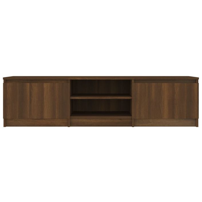 Meuble TV Chêne marron 140x40x35,5 cm Bois d'ingénierie - Photo n°3