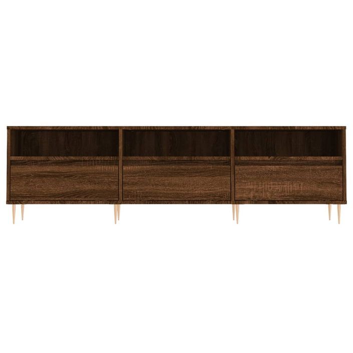 Meuble TV chêne marron 150x30x44,5 cm bois d'ingénierie - Photo n°5