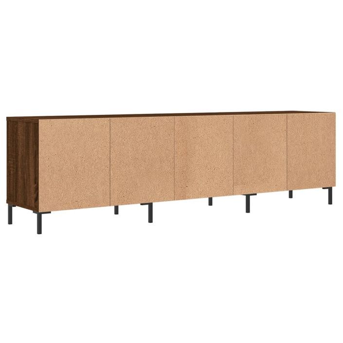 Meuble TV chêne marron 150x30x44,5 cm bois d'ingénierie - Photo n°8