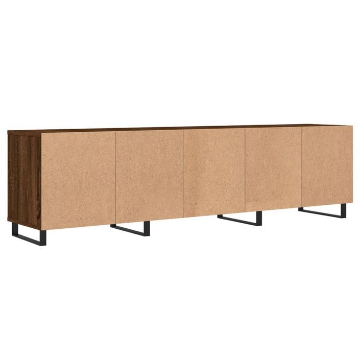 Meuble TV chêne marron 150x30x44,5 cm bois d'ingénierie - Photo n°8