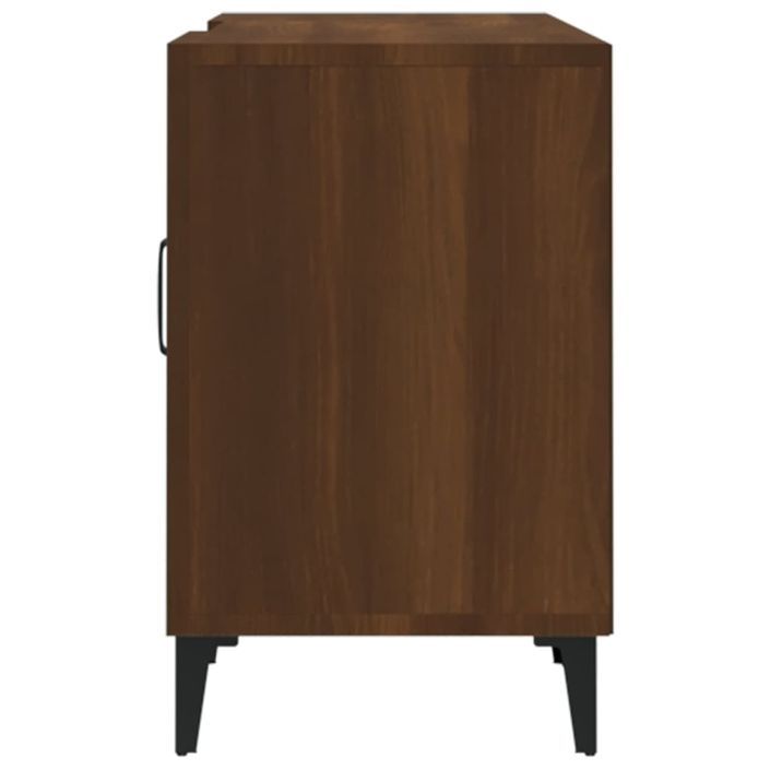 Meuble TV Chêne marron 150x30x50 cm Bois d'ingénierie - Photo n°7