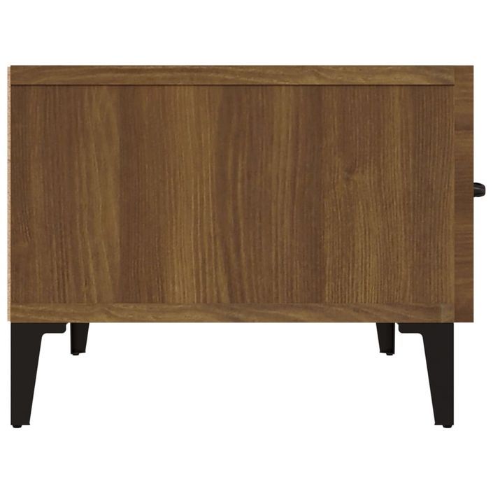 Meuble TV Chêne marron 150x34,5x30 cm Bois d'ingénierie - Photo n°8