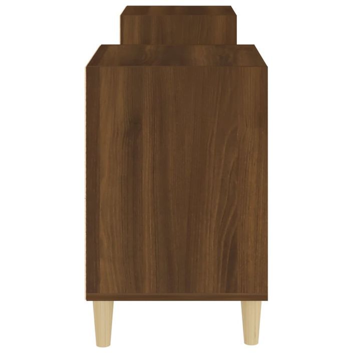 Meuble TV Chêne marron 160x35x55 cm Bois d'ingénierie - Photo n°8