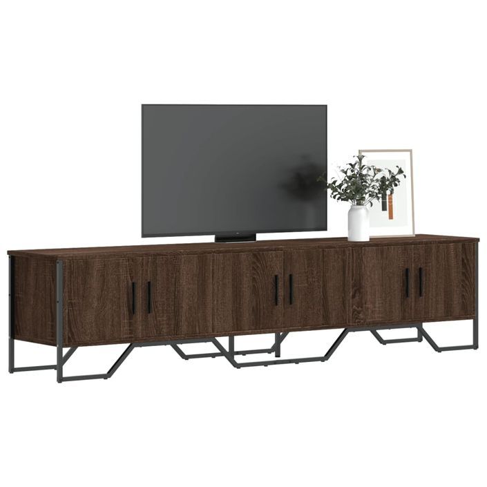 Meuble TV chêne marron 180x34x41 cm bois d'ingénierie - Photo n°1