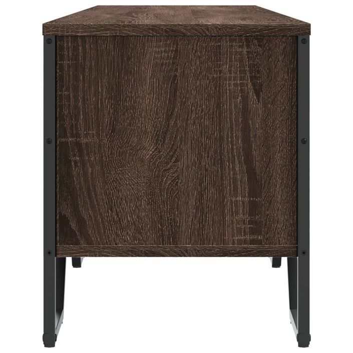 Meuble TV chêne marron 180x34x41 cm bois d'ingénierie - Photo n°5