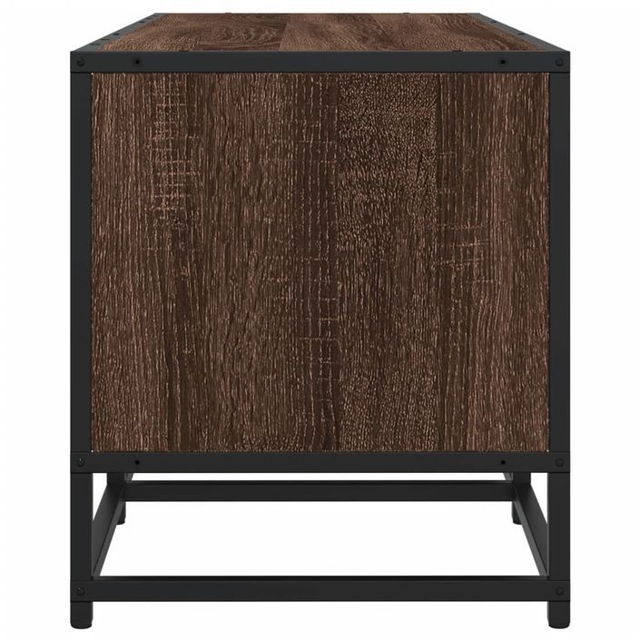 Meuble TV chêne marron 180x35x41 cm bois d'ingénierie - Photo n°5