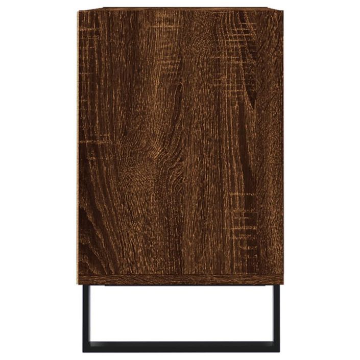 Meuble TV chêne marron 69,5 x 30 x 50 cm bois d'ingénierie - Photo n°5