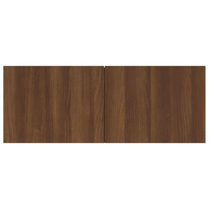 Meuble TV Chêne marron 80x30x30 cm Bois d'ingénierie - Photo n°5