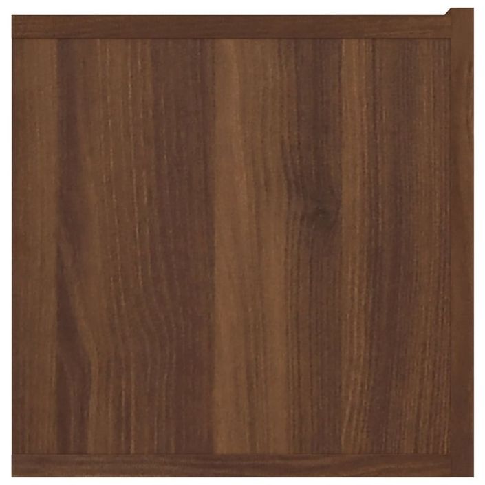 Meuble TV Chêne marron 80x30x30 cm Bois d'ingénierie - Photo n°6