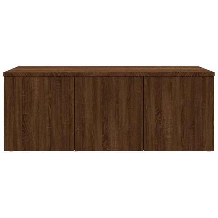 Meuble TV Chêne marron 80x34x30 cm Bois d'ingénierie - Photo n°5