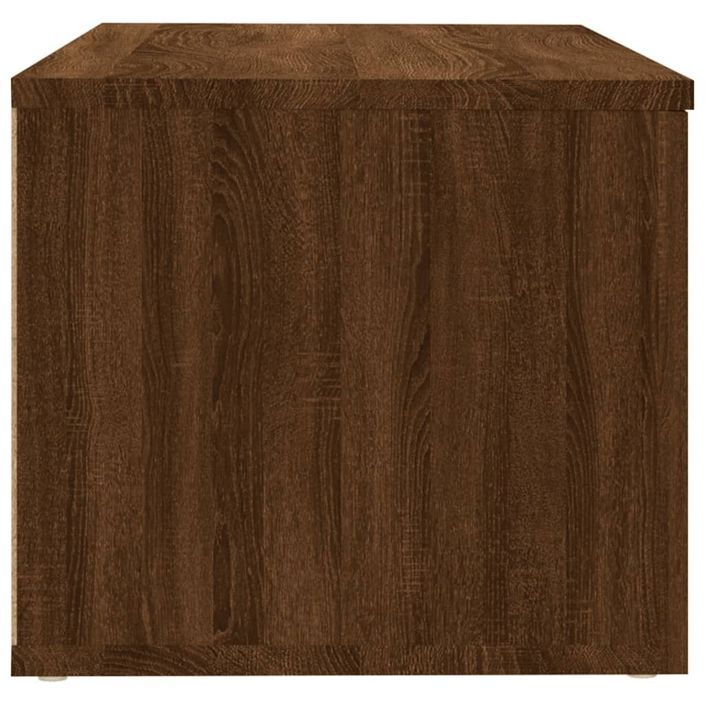 Meuble TV Chêne marron 80x34x30 cm Bois d'ingénierie - Photo n°7