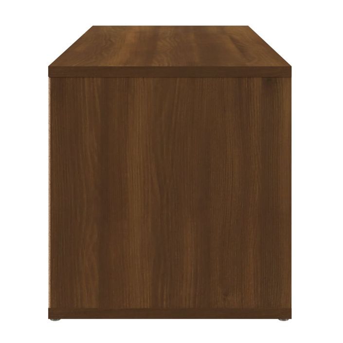 Meuble TV Chêne marron 80x34x36 cm Bois d'ingénierie - Photo n°8