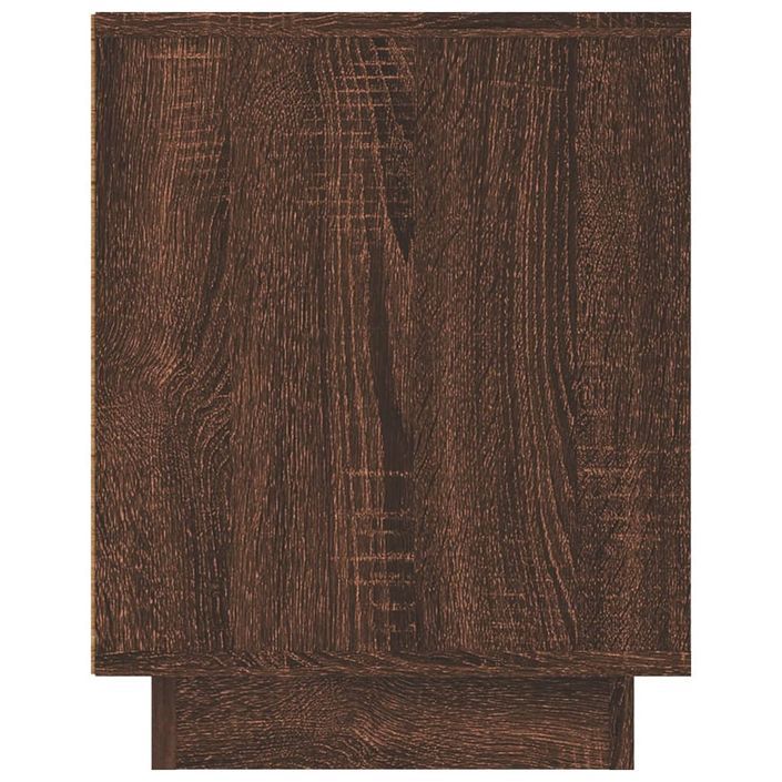 Meuble TV chêne marron 80x35x45 cm bois d'ingénierie - Photo n°8