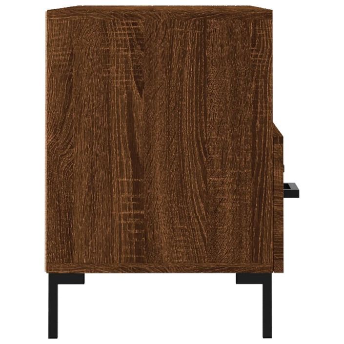 Meuble TV Chêne marron 80x36x50 cm Bois d'ingénierie - Photo n°7