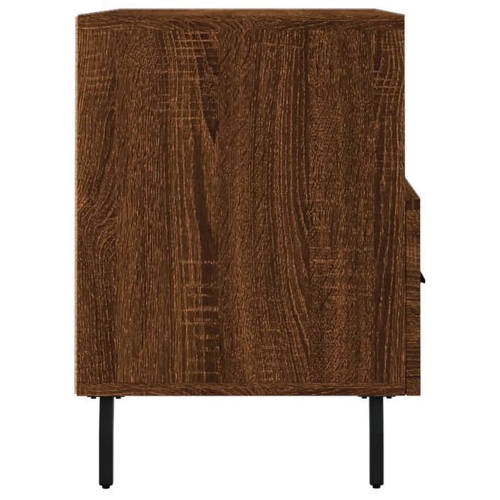 Meuble TV Chêne marron 80x36x50 cm Bois d'ingénierie - Photo n°7