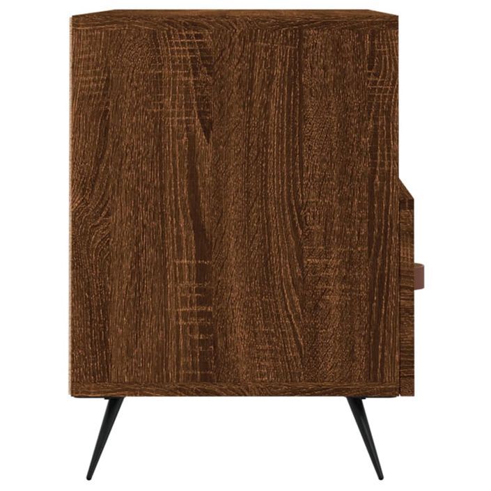 Meuble TV Chêne marron 80x36x50 cm Bois d'ingénierie - Photo n°7