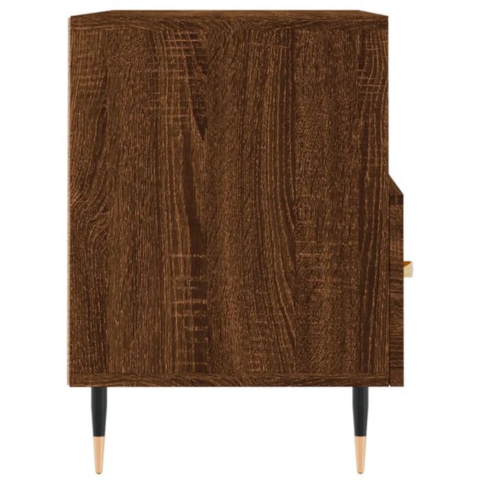 Meuble TV Chêne marron 80x36x50 cm Bois d'ingénierie - Photo n°7