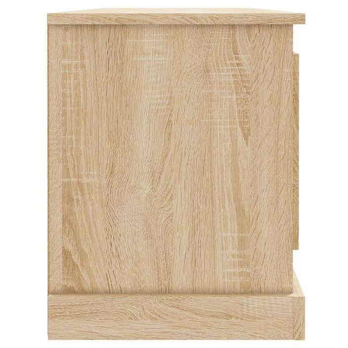 Meuble TV chêne sonoma 100x35,5x45 cm bois d'ingénierie - Photo n°7