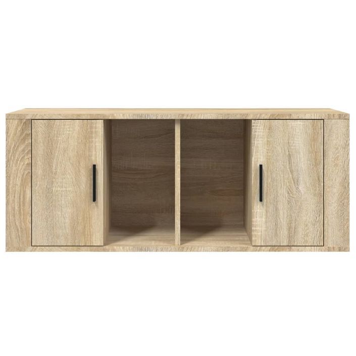 Meuble TV Chêne sonoma 100x35x40 cm Bois d'ingénierie - Photo n°5