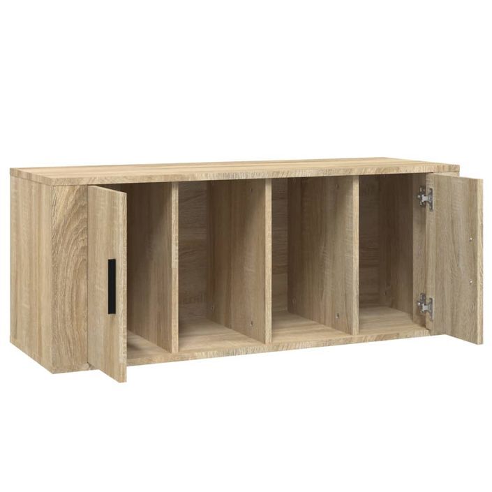 Meuble TV Chêne sonoma 100x35x40 cm Bois d'ingénierie - Photo n°7