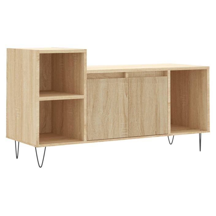 Meuble TV Chêne sonoma 100x35x55 cm Bois d'ingénierie - Photo n°1