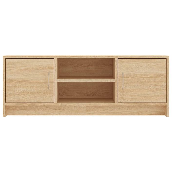 Meuble TV chêne sonoma 102x30x37,5 cm bois d'ingénierie - Photo n°5